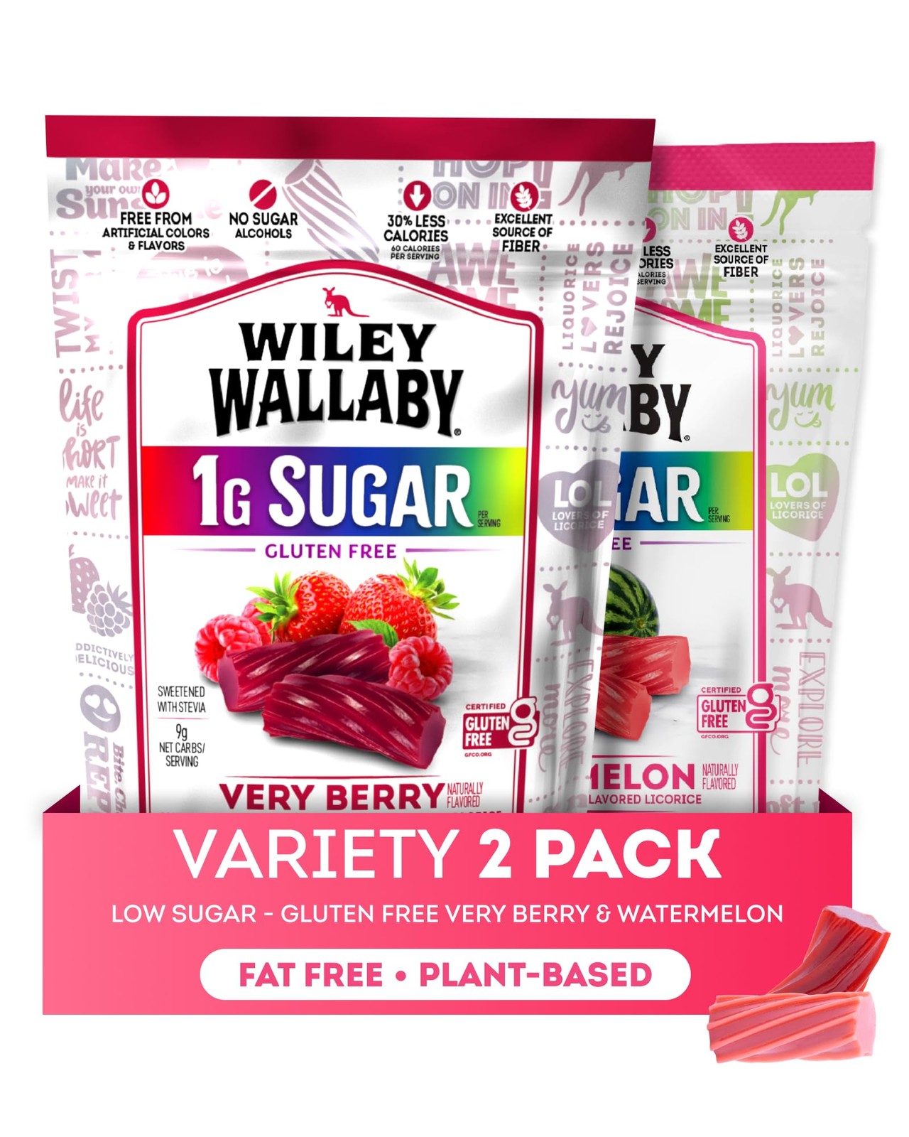 Low Sugar Gluten Free Licorice | Soft Chewy Licorice | Watermelon and Very Be…
