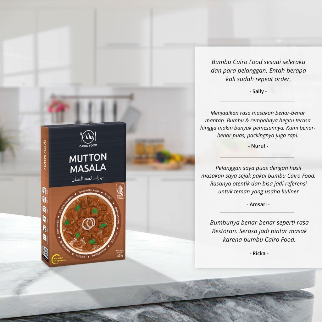 Mutton Masala Seasoning Spice Blend No MSG Sweet Heat Swicy Street Flavor Global