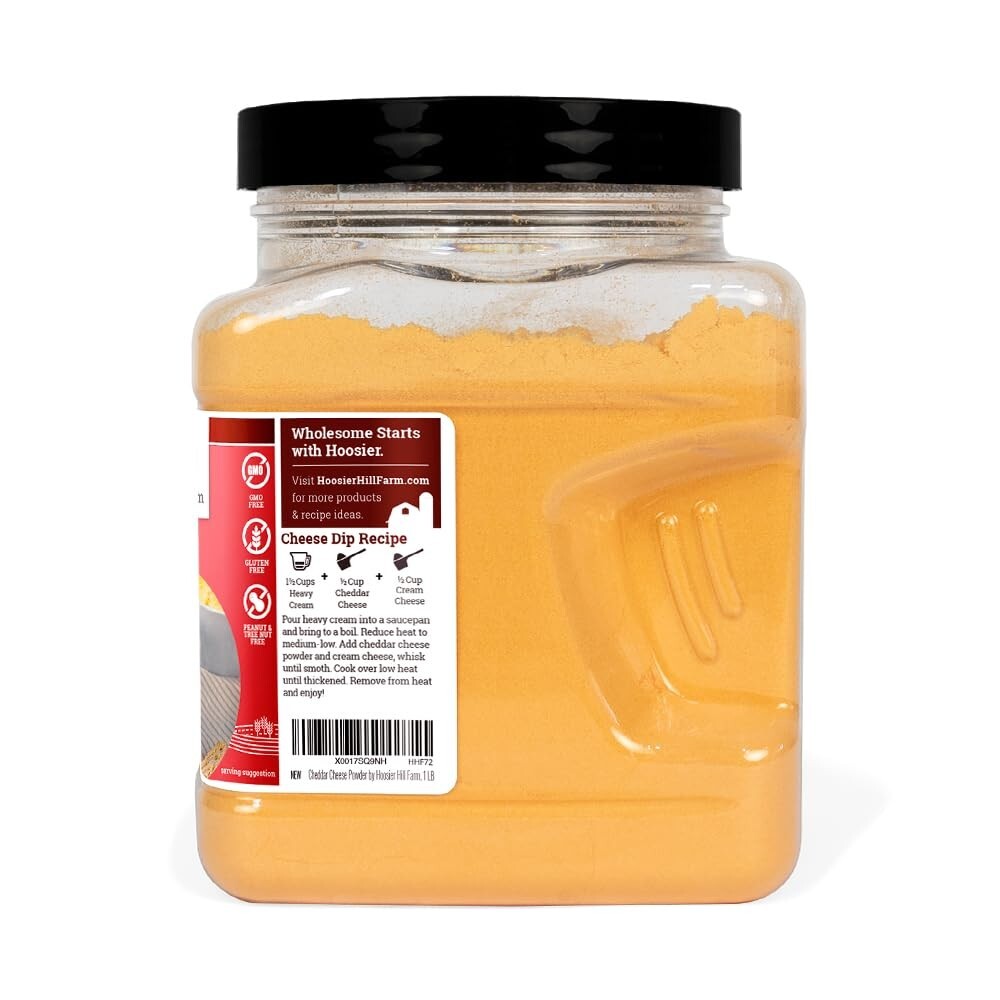 Hoosier Hill Farm Cheddar Cheese Powder, 1LB (Pack of 1) Free & Fast Shipping
