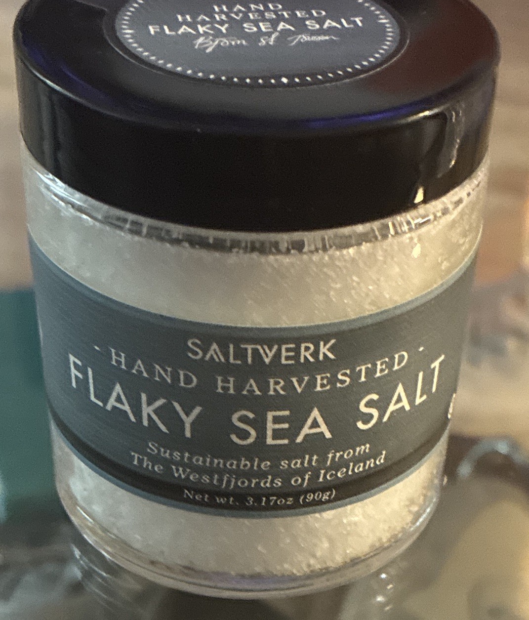 SALTVÉRK Hand Harvested Flaky Sea Salt, Iceland Sea Salt Flakes, 90 g 1 Pack