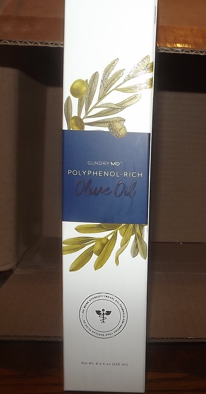Gundry MD Polyphenol Rich olive oil 8.5 fl oz Extra Virgin Cold Pressed