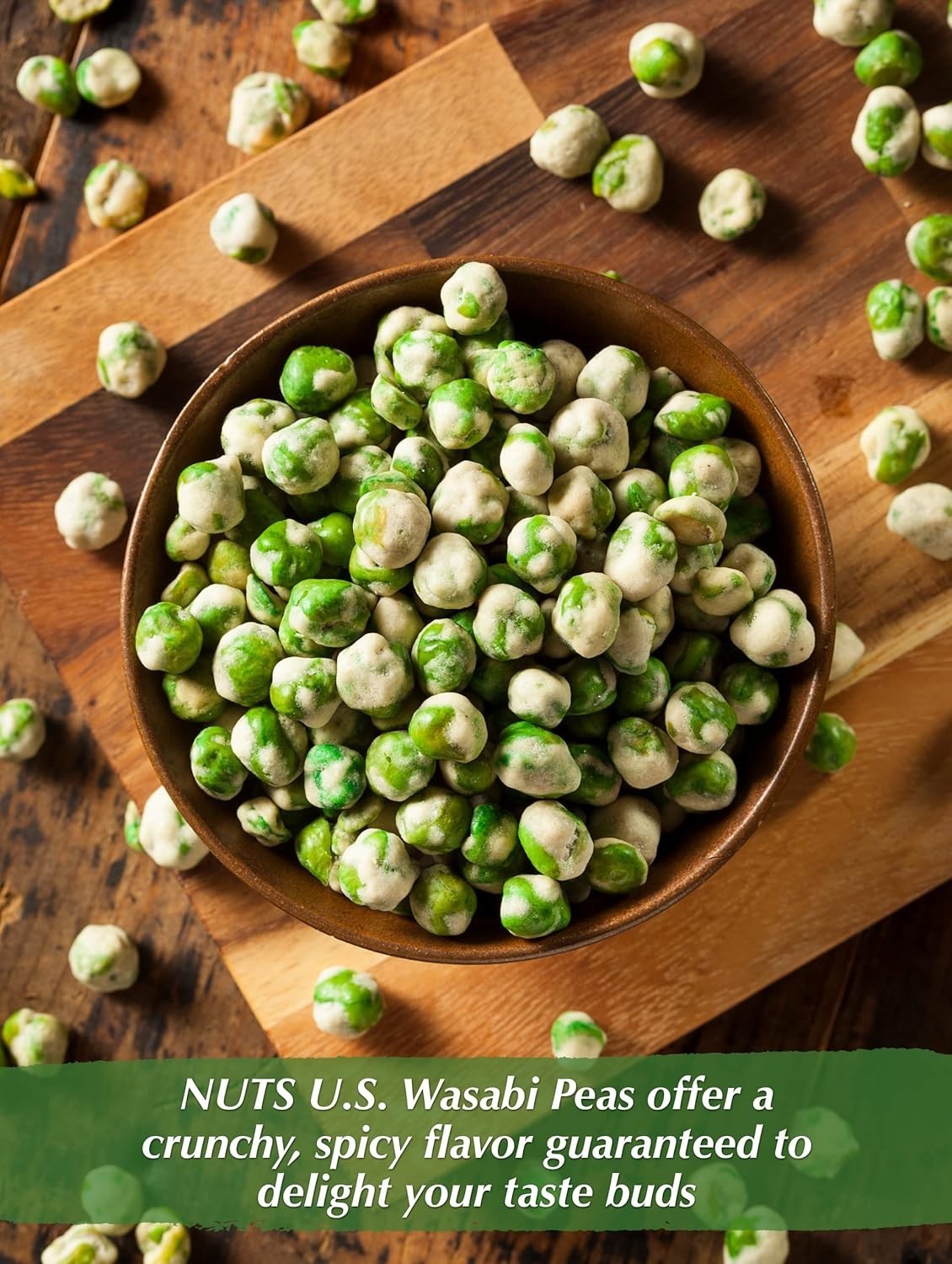 Resealable 3 LB Bag of Wasabi Coated Green Peas – Snack Option