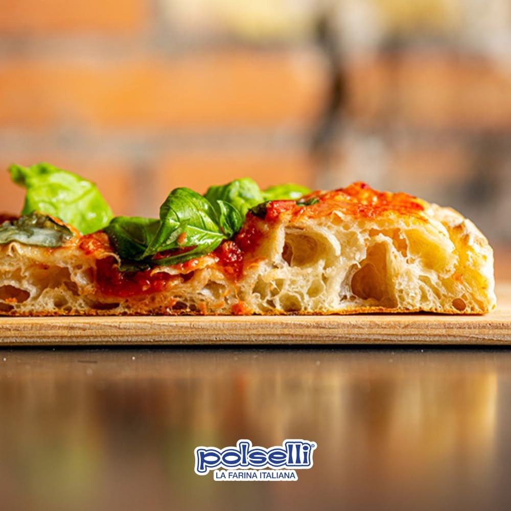 POLSELLI Semola Flour, Semolina Rimacinata Di Grano Duro, 1 kg 2.2 lbs