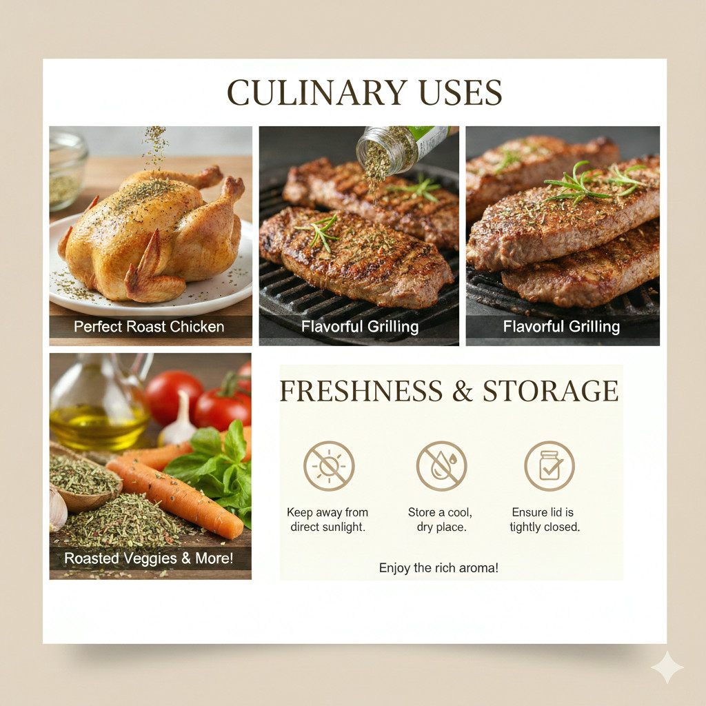 Authentic Herbes De Provence 9 oz – Premium French Blend Spice & Herb Seasoning