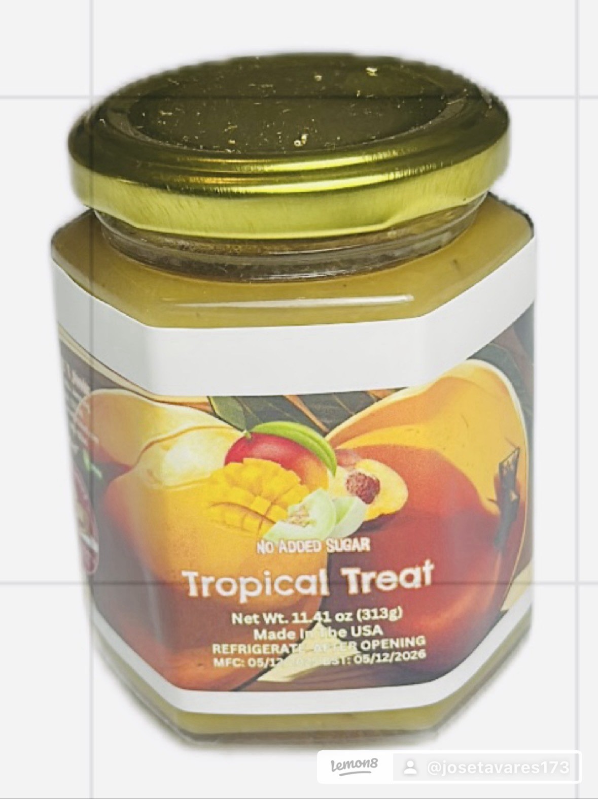 No Added Sugar Honey Dew , Mango, Peach Jam