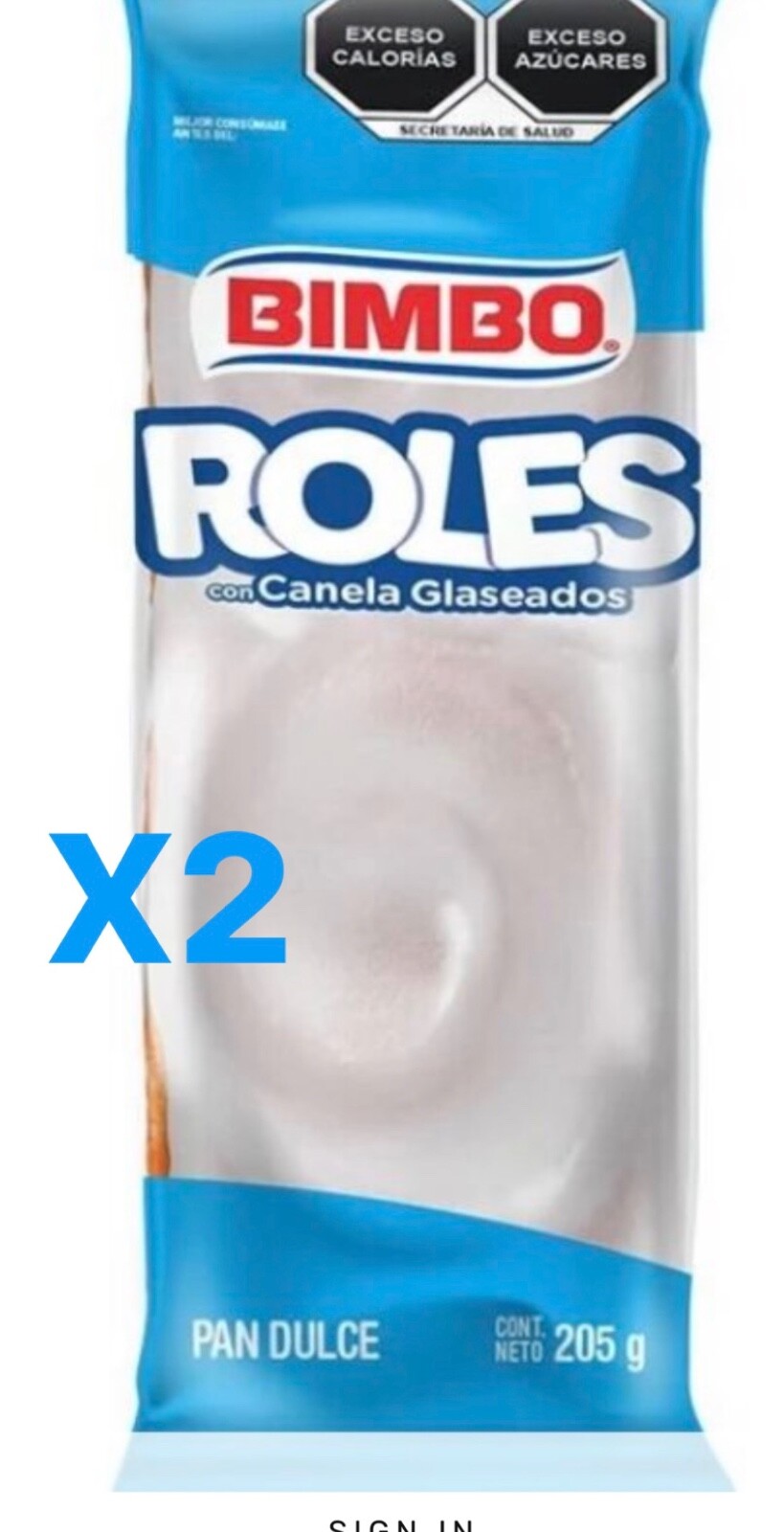 2 Bimbo Roles Canela Gaseados 205g