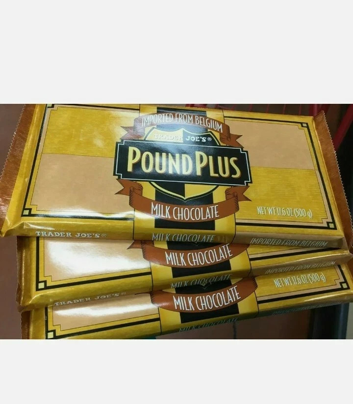 15 HUGE TRADER JOE’S BELGIUM POUND PLUS MILK CHOCOLATE BAR OVER 1 Lb EACH
