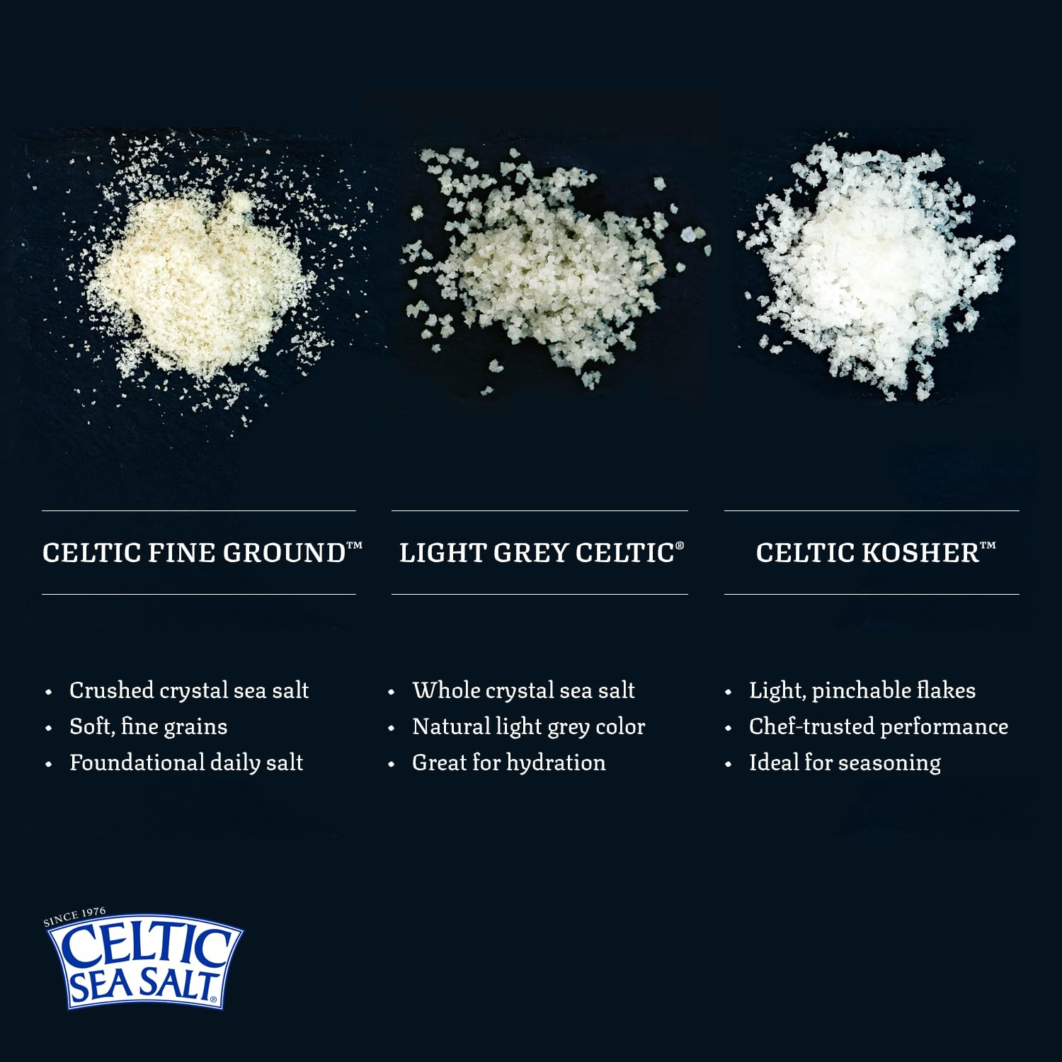 Celtic Sea Salt, Light Grey Mineral Sea Salt, 1 Pound Resealable Bag Unrefined H