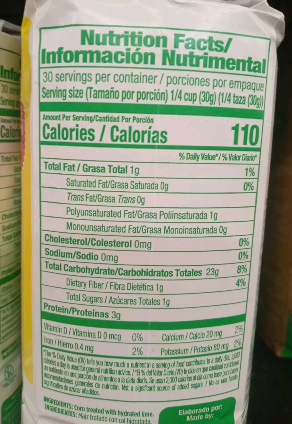 yellow MASECA corn flour. 2 pack