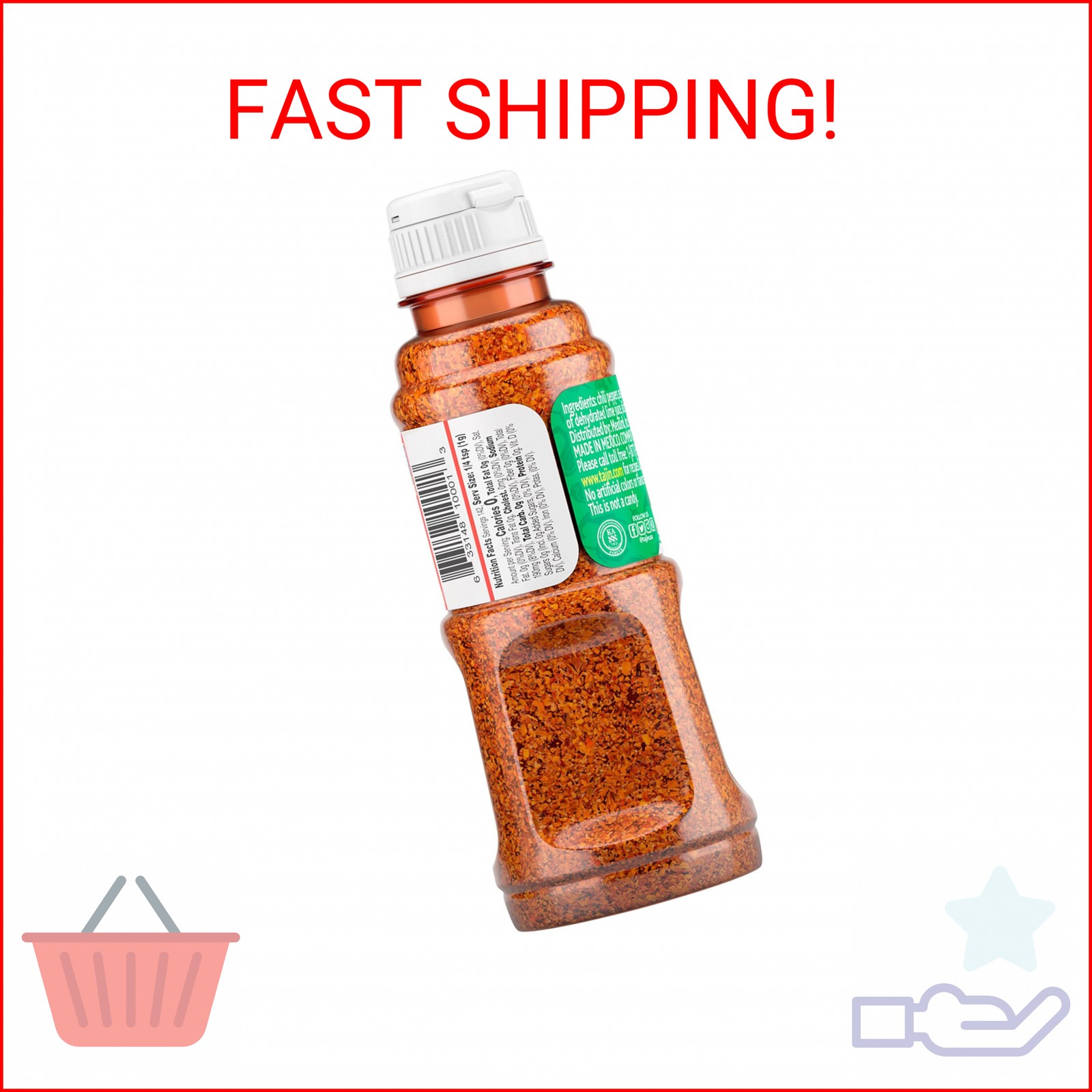 Tajin Clásico Seasoning, Authentic Mexican Chili Lime Spice Blend for Fruit, Sna