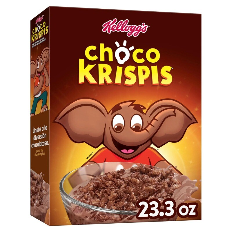(3 pack) Kellogg’s Choco Krispies Original Breakfast Cereal, 23.3 oz Box