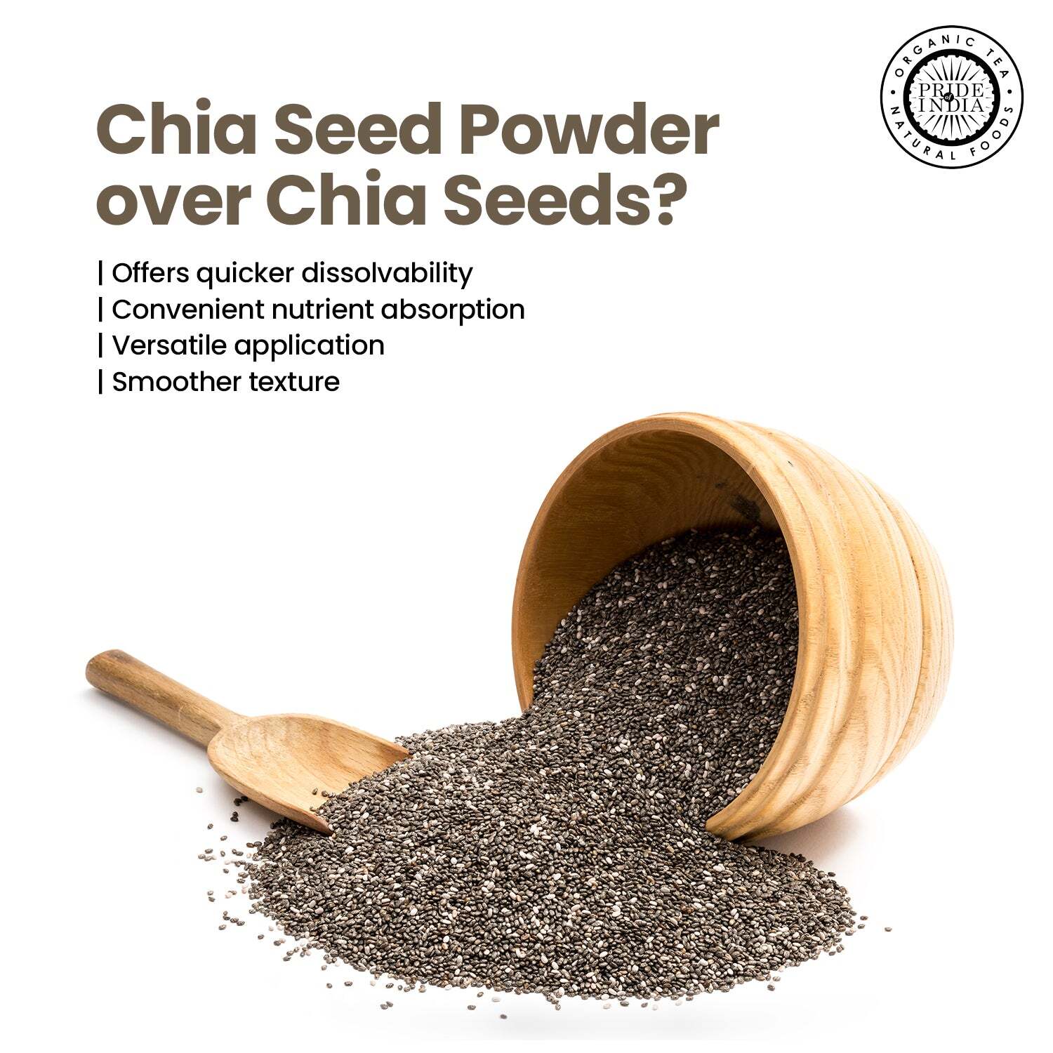 Cold Milled Raw Chia Ground – Omega-3 & Fiber Superfood Jar