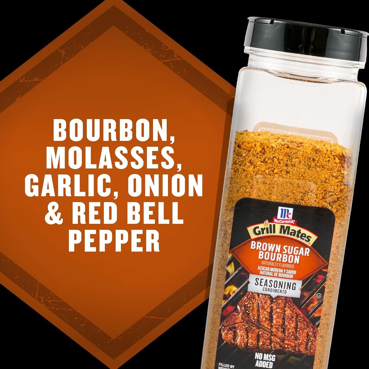 Brown Sugar Bourbon Seasoning with Red Bell Peppers – 27 oz