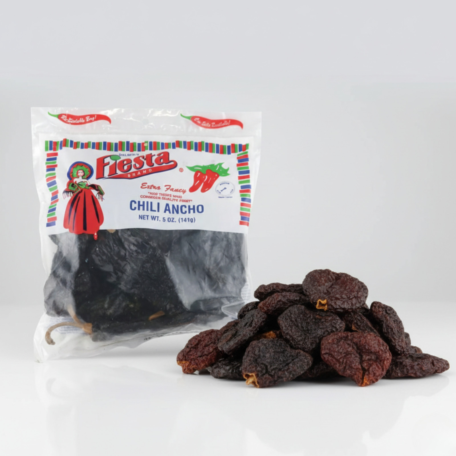 Bolner’s Fiesta Ancho Chili Pods 5 oz Dried Poblano Peppers Texas Bulk Pack