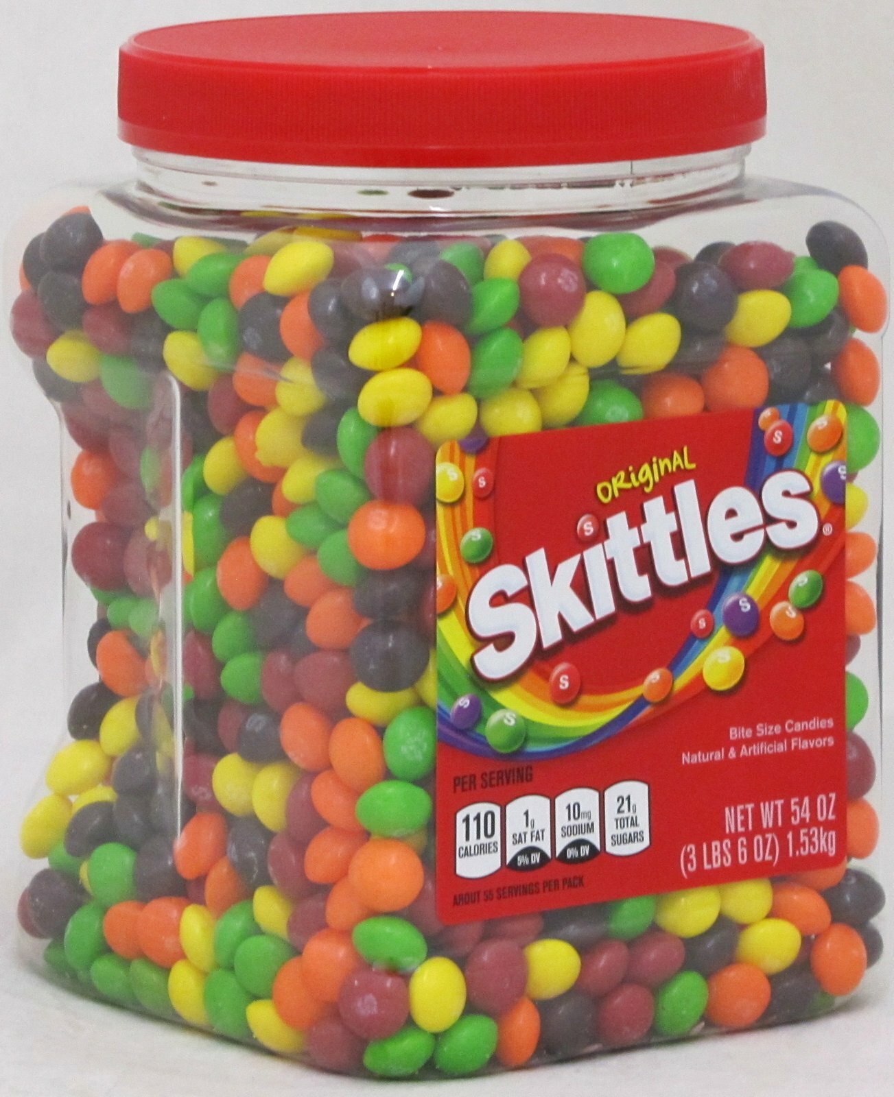 Skittles Original Fruit Candy 54 oz Tub Bulk Vending Candies OVER 3 LBS Assorted