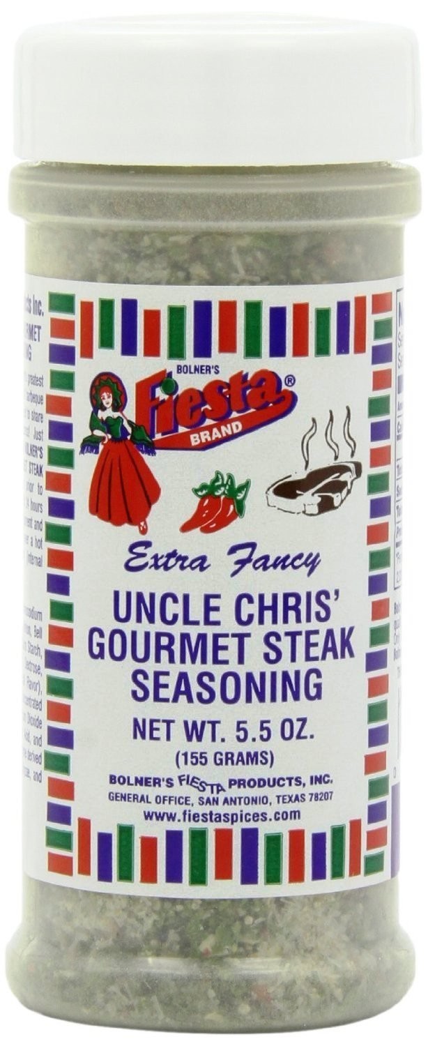 Bolner’s Fiesta Extra Fancy Uncle Chris Steak Seasoning, 5.5 Ounces