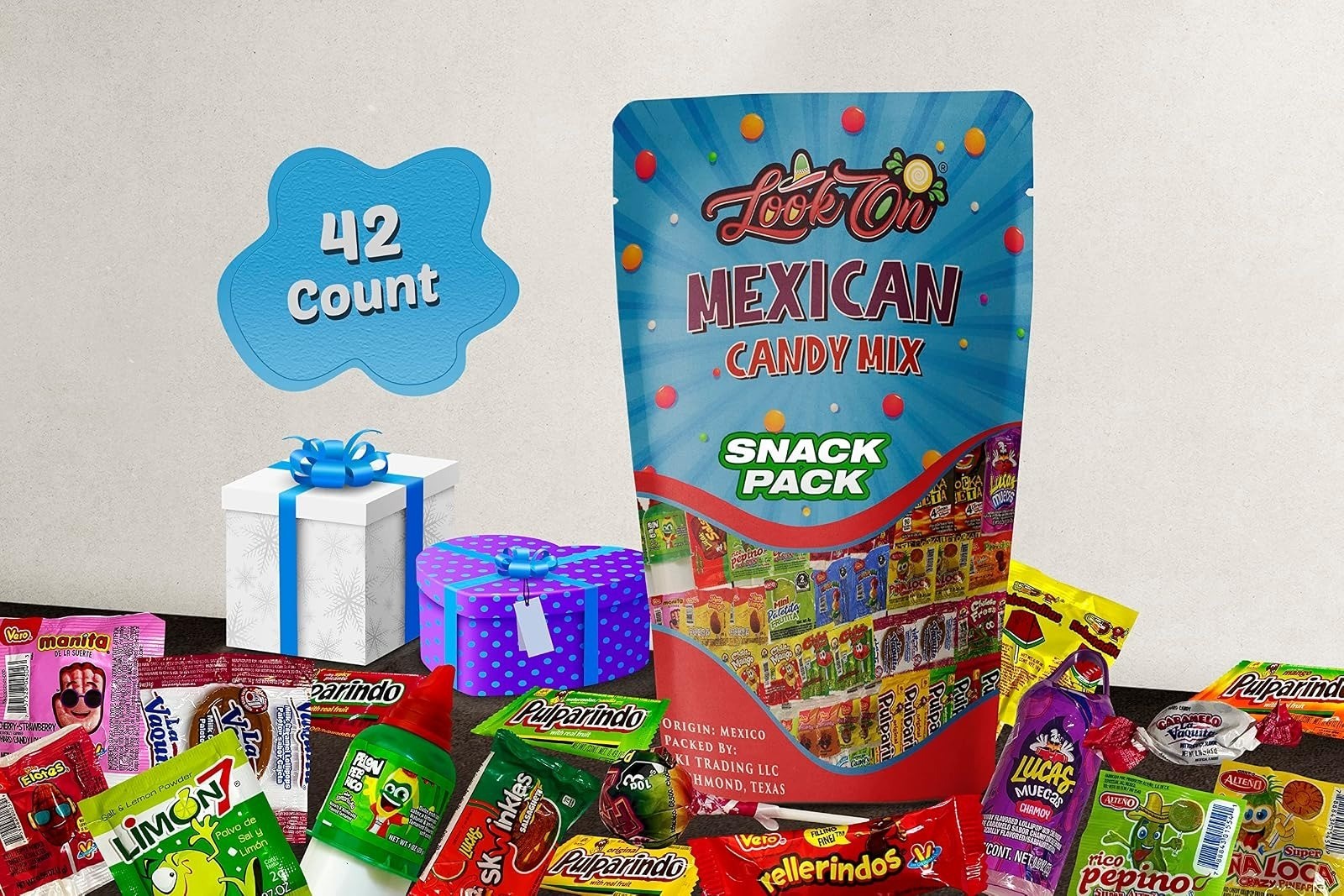 Mexican Candy Assortment – Spicy, Sweet, Sour Treats by LookOn (42 Count)