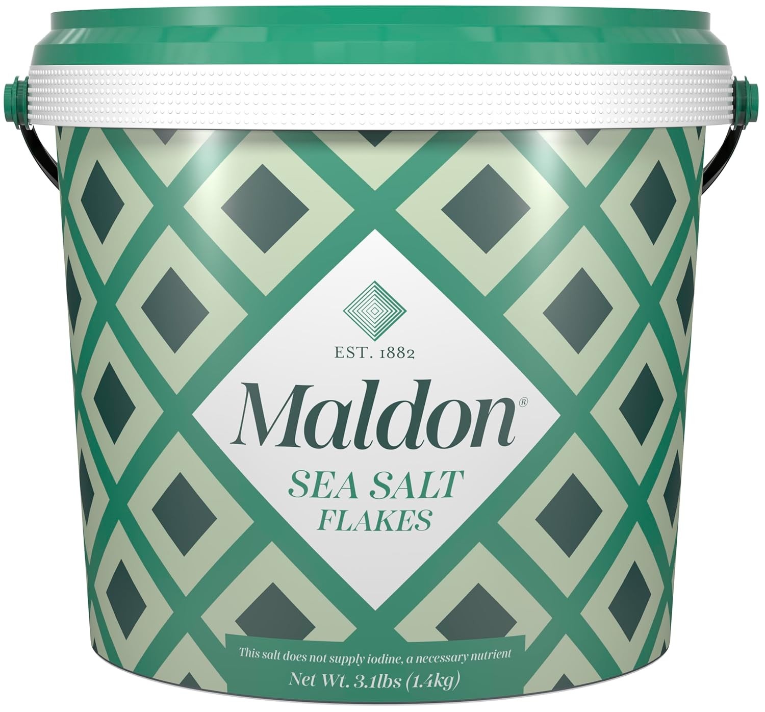 Maldon Salt Sea Salt Flakes 3.1 lb Bulk Tub Kosher Natural Handcrafted Gourme…