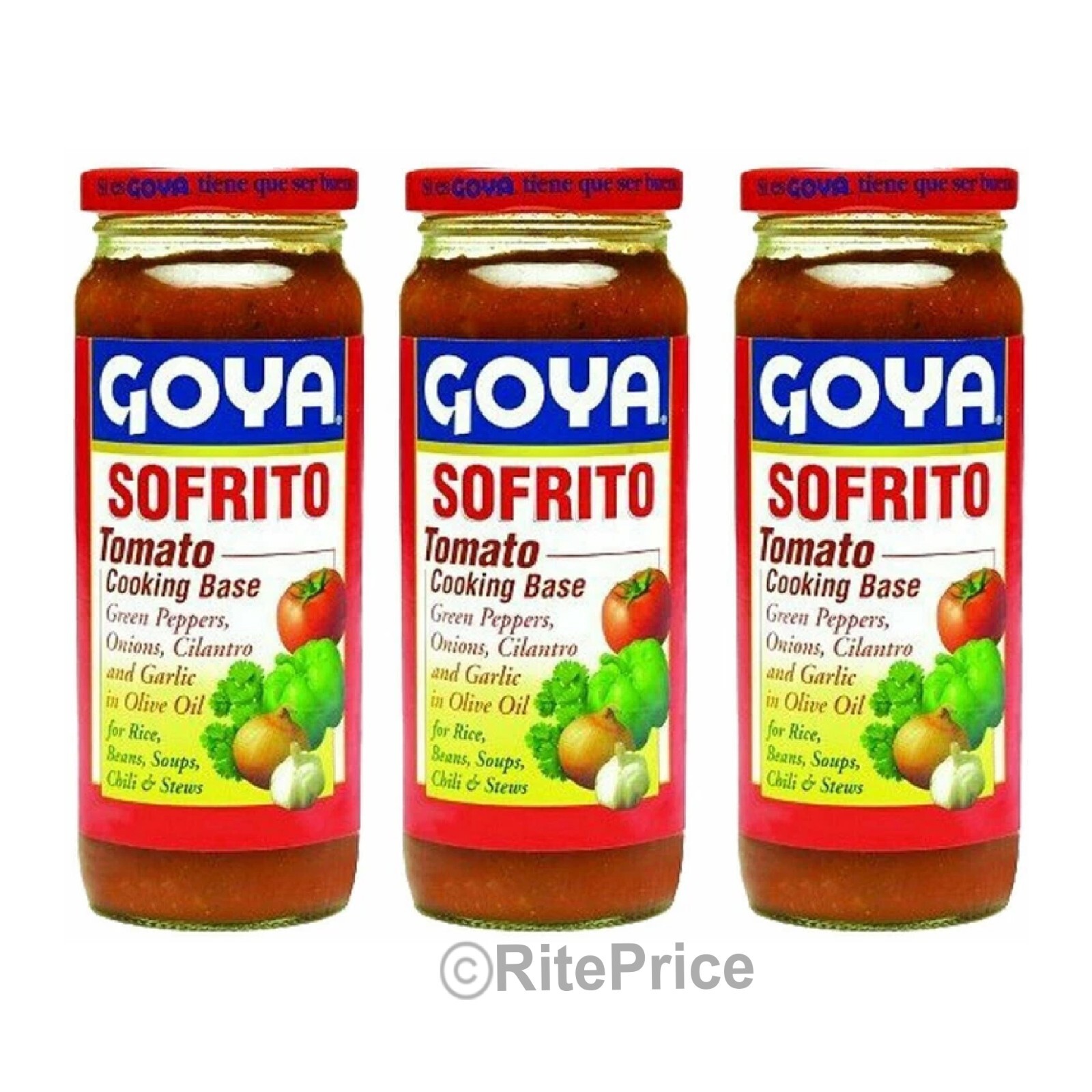 Goya Sofrito Tomato Cooking Base, 12 oz ( 3 PACK ) – New – Free Shipping