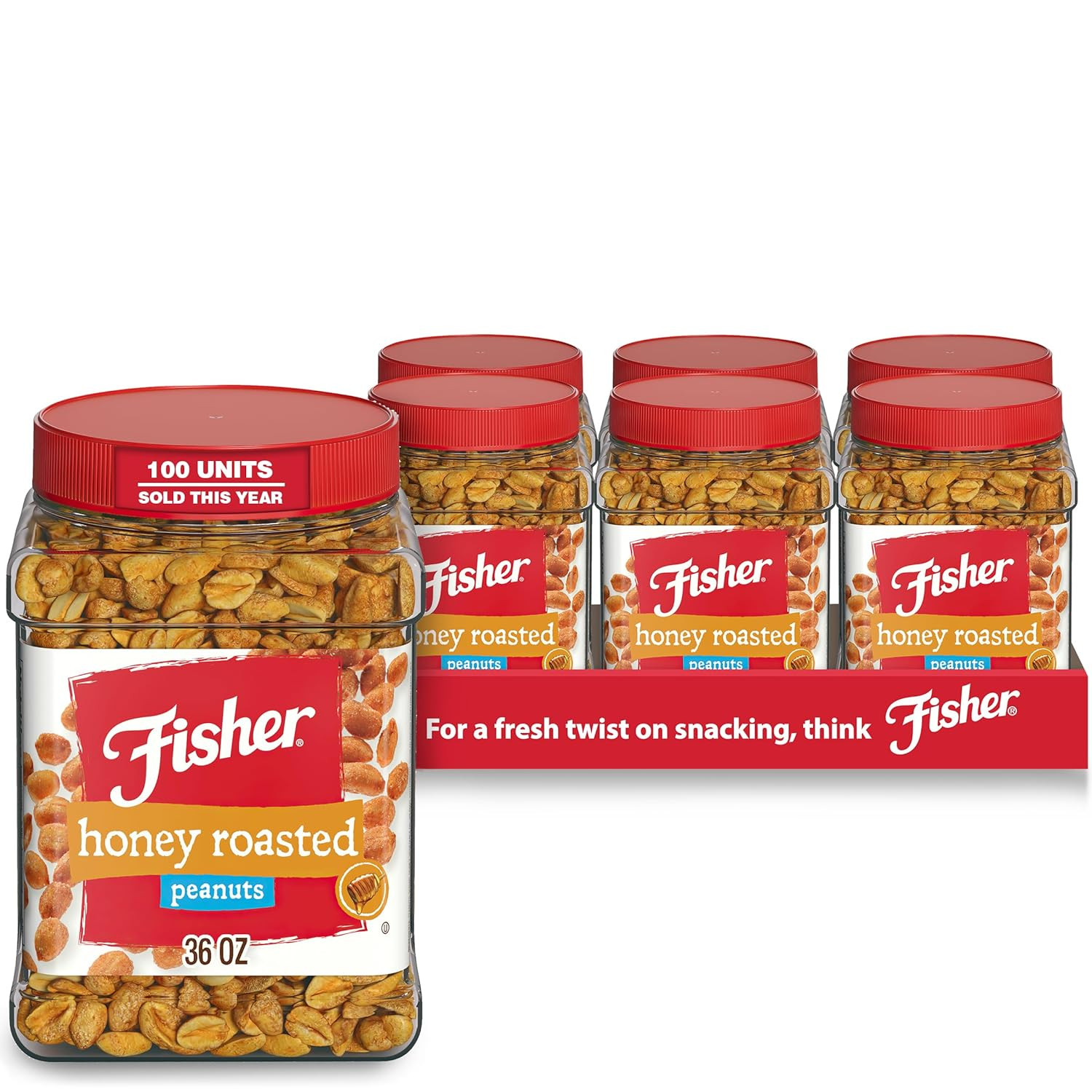 Fisher Snack Butter Toffee Peanuts, 42 Ounces (Pack of 1), No Artificial Colors