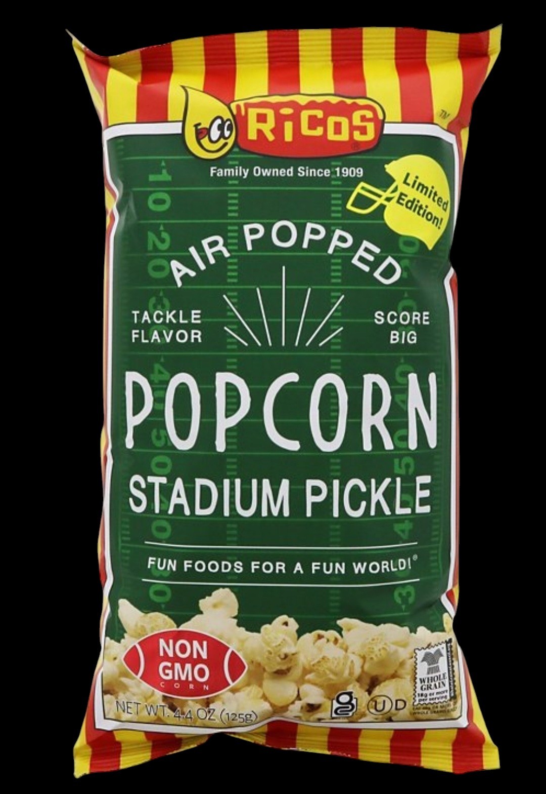 Ricos Air Popped Stadium Pickle Popcorn 4.4 oz Bag LIMITED EDITION BUY