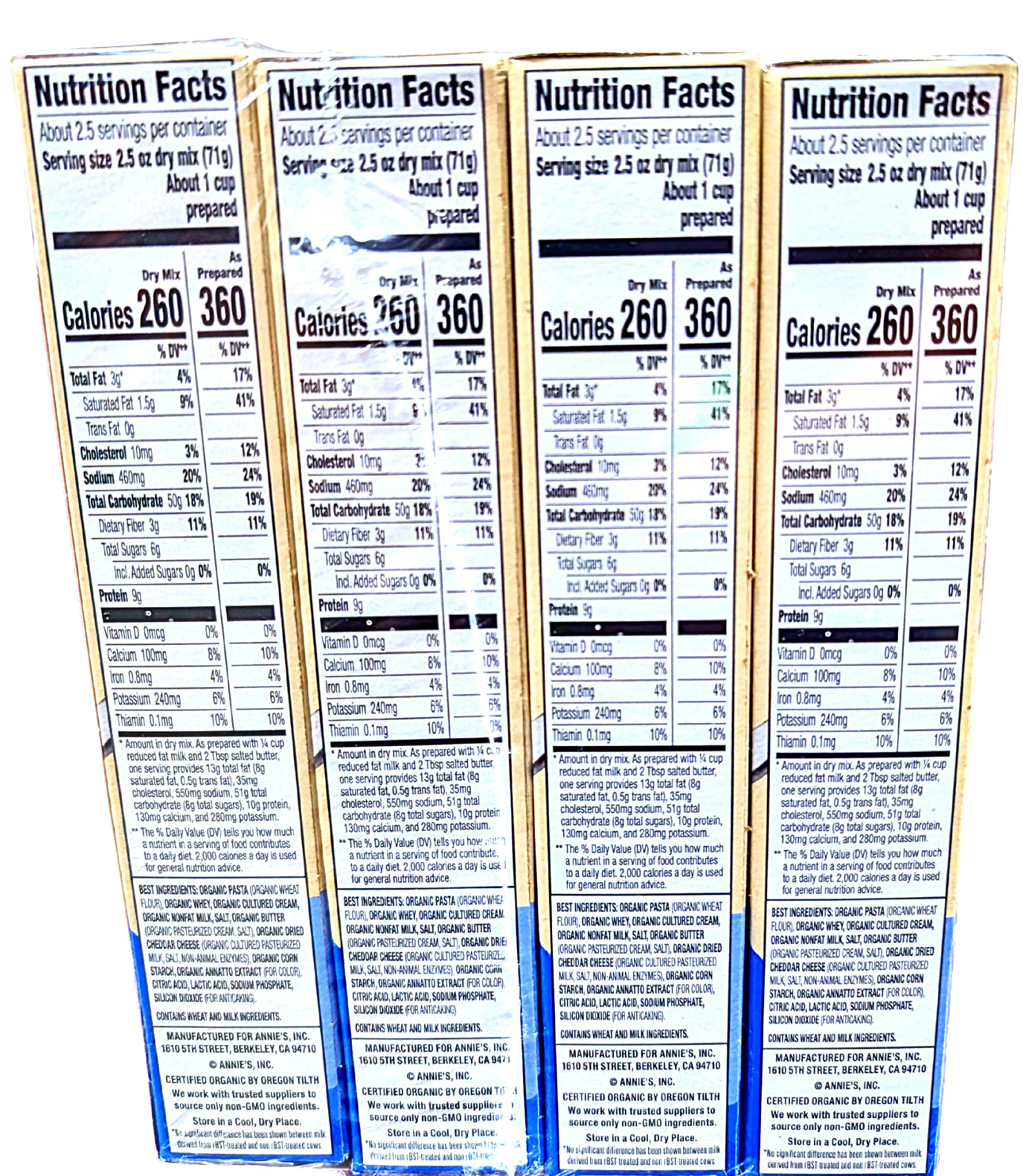 Annie’s Organic Macaroni & Cheese Variety Pack 12×6 Ounce Box EXP 11/2026