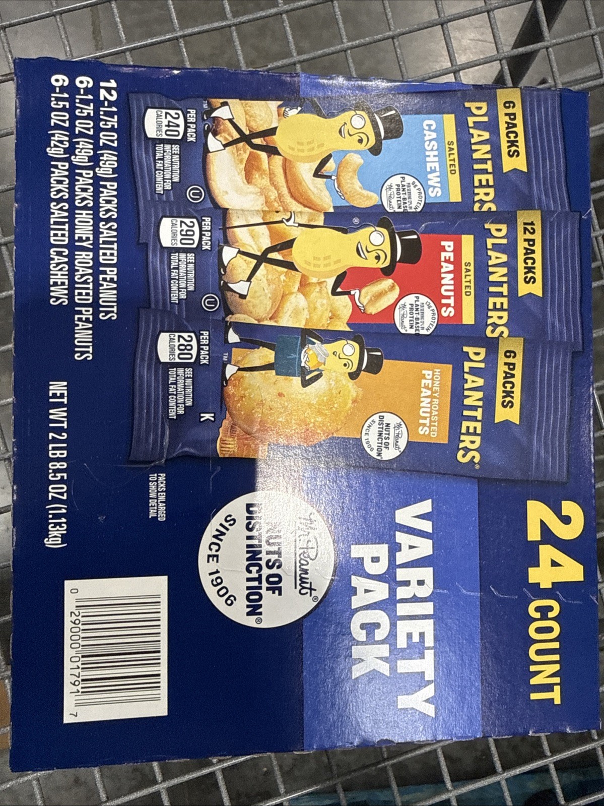 Planter’s Nuts Variety Pack 24 Pieces