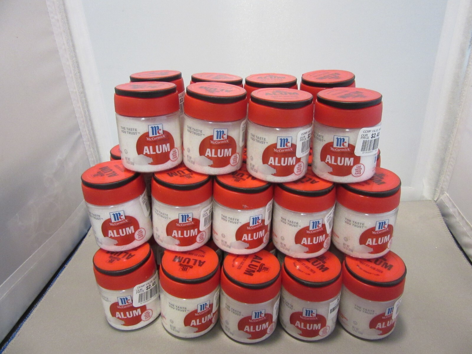 McCormick ALUM POWDER 1.9oz. 53g NEW Pickling Canning Spices (43) Jars LOT