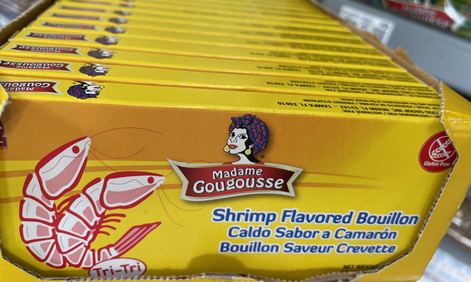 6 Pack Madame Gougousse Shrimp Bouillon Cubes 14.1 oz Each | Shrimp Flavor Soup