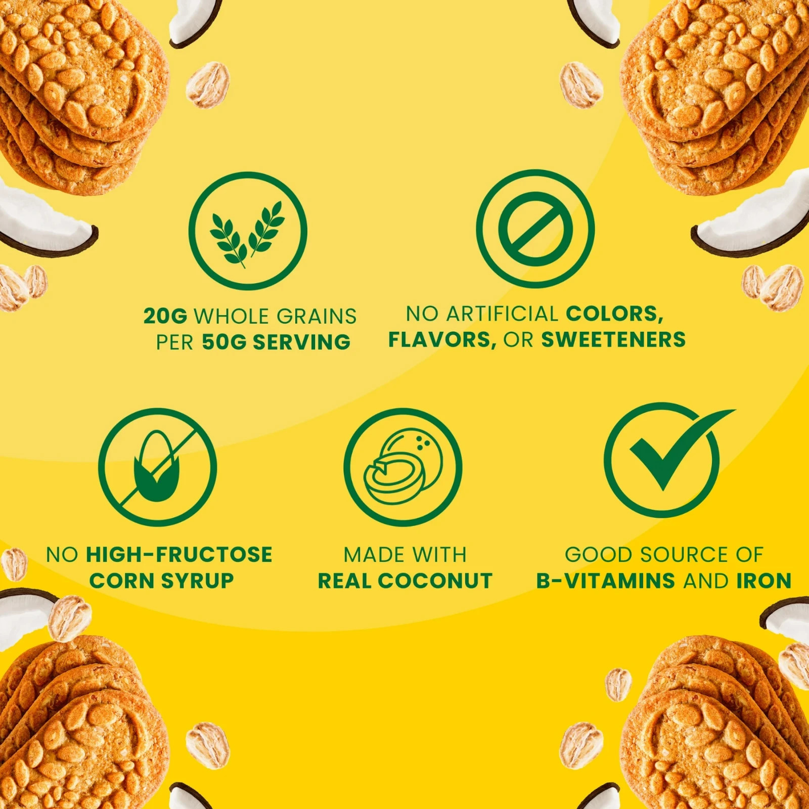 (3 pack) belVita Breakfast Bars Biscuits, Toasted Coconut, 5 Packs (4 Biscuits)