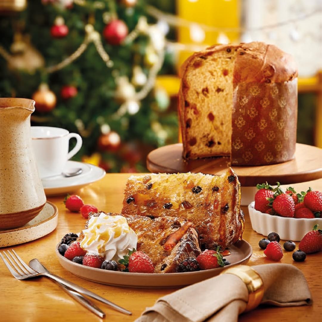 Classic Panettone, 24.0 oz (Pack of 1) – Soft and Moist Bread with Candied Fr…