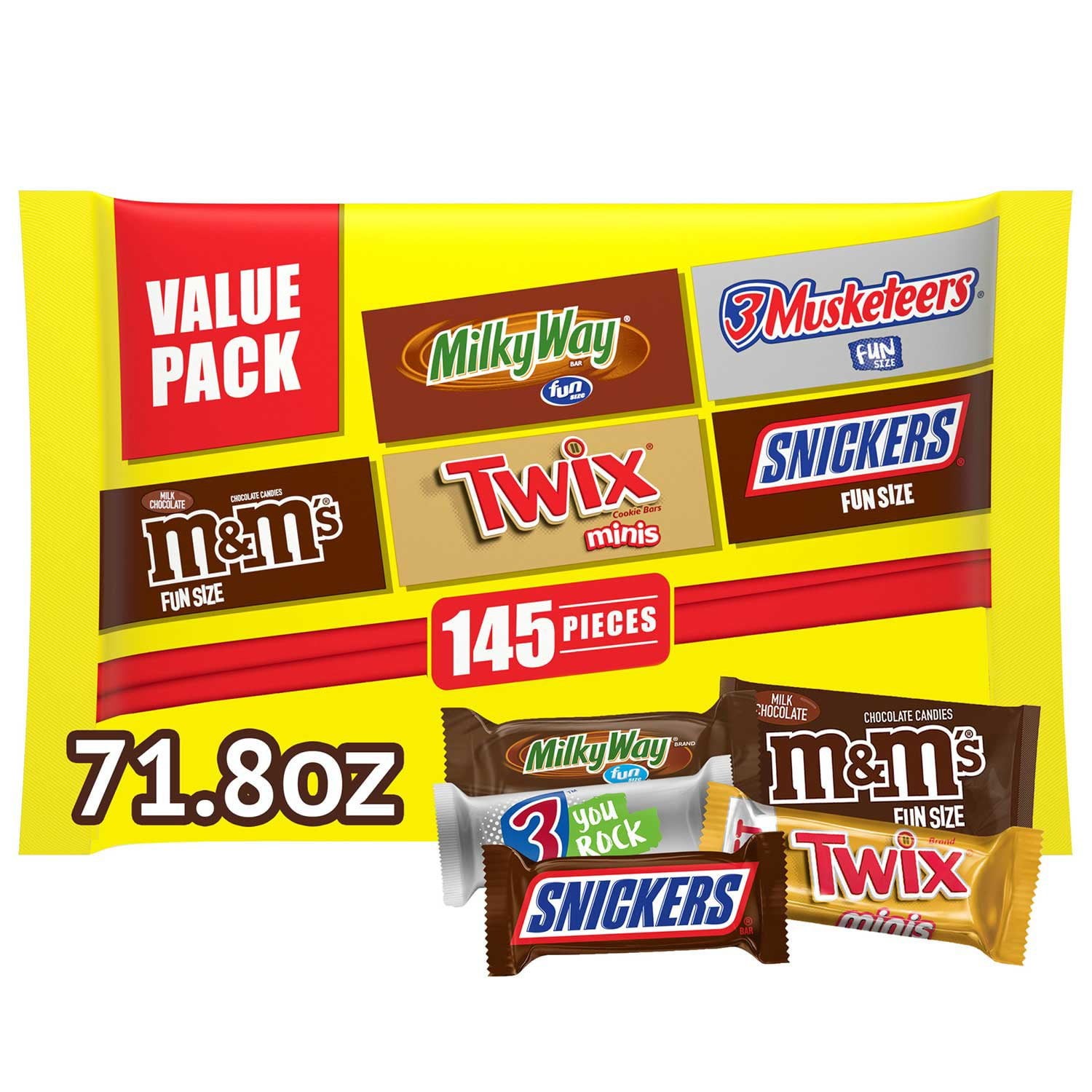 Mars Milk Chocolate Variety Pack Candy, 290 pcs.