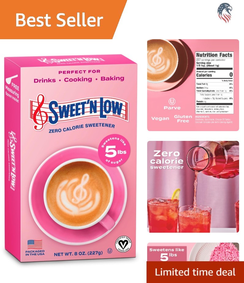 Zero Calorie Sugar Substitute Granulated Powder Compatible with Baking Coffee…