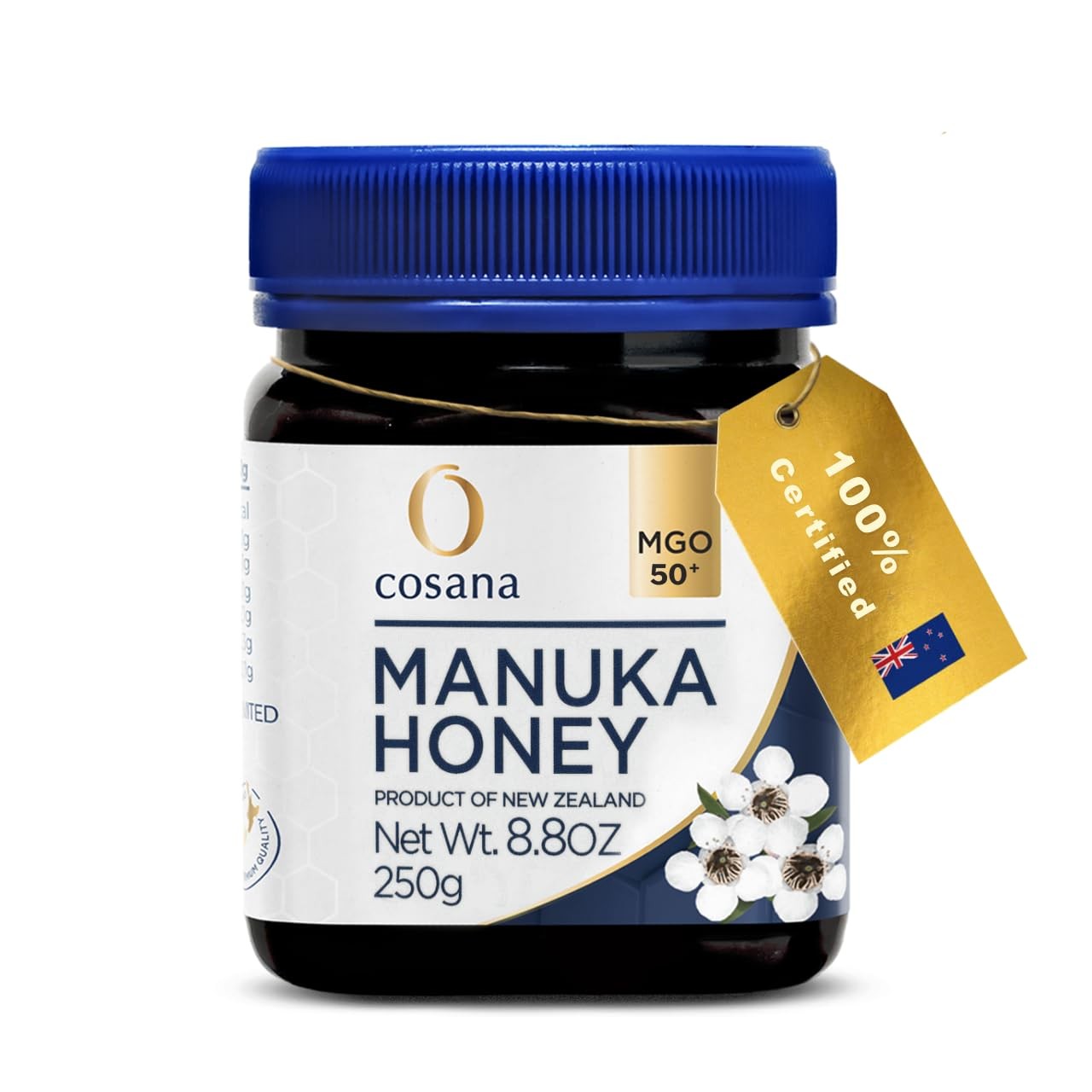 Cosana Manuka Honey 50+ MGO – 250g – Multifloral – 8.8 Ounce (Pack of 1)