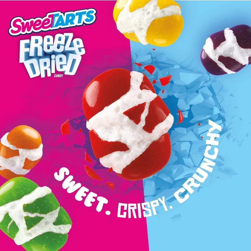 SweeTARTS Freeze Dried Candy, fruity flavored, in a 4.0 oz recloseable bag