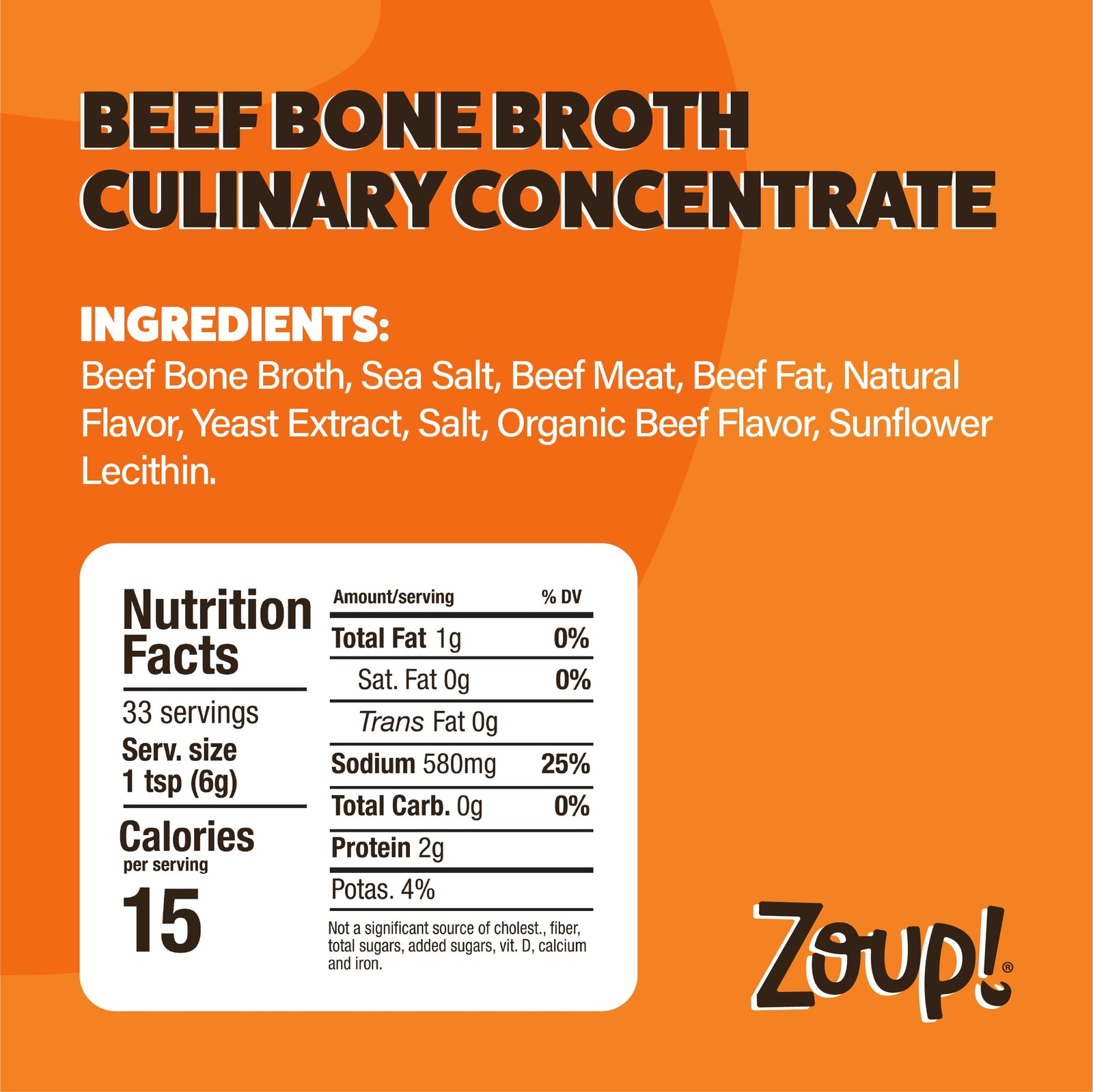 Zoup! Beef Bone Broth Culinary Concentrate, 1-Pack, 7 Oz 7 Ounce (Pack of 1)
