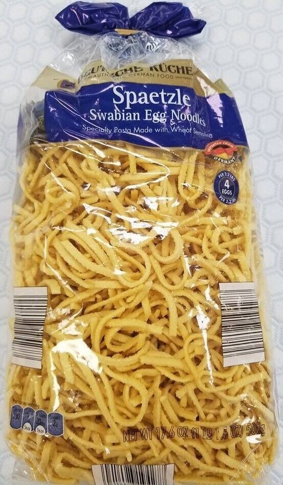 DEUTSCHE KÜCHE Spaetzle Swabian Egg Noodles Authentic German Food 17.6 Oz 9/25