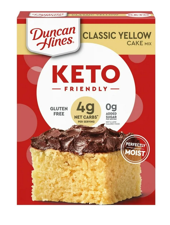 Duncan Hines Keto Friendly Classic Yellow Cake Mix, 10.6 oz