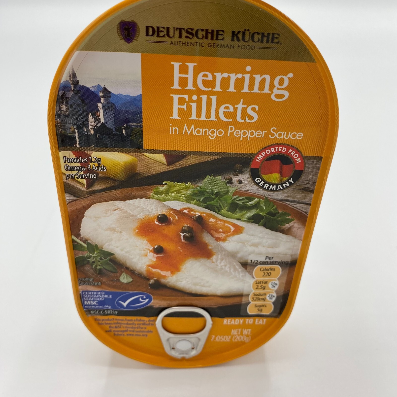 Fish Herring Fillets In Mango, Tomato or Curry Sauce Canned Food Deutsche Küche