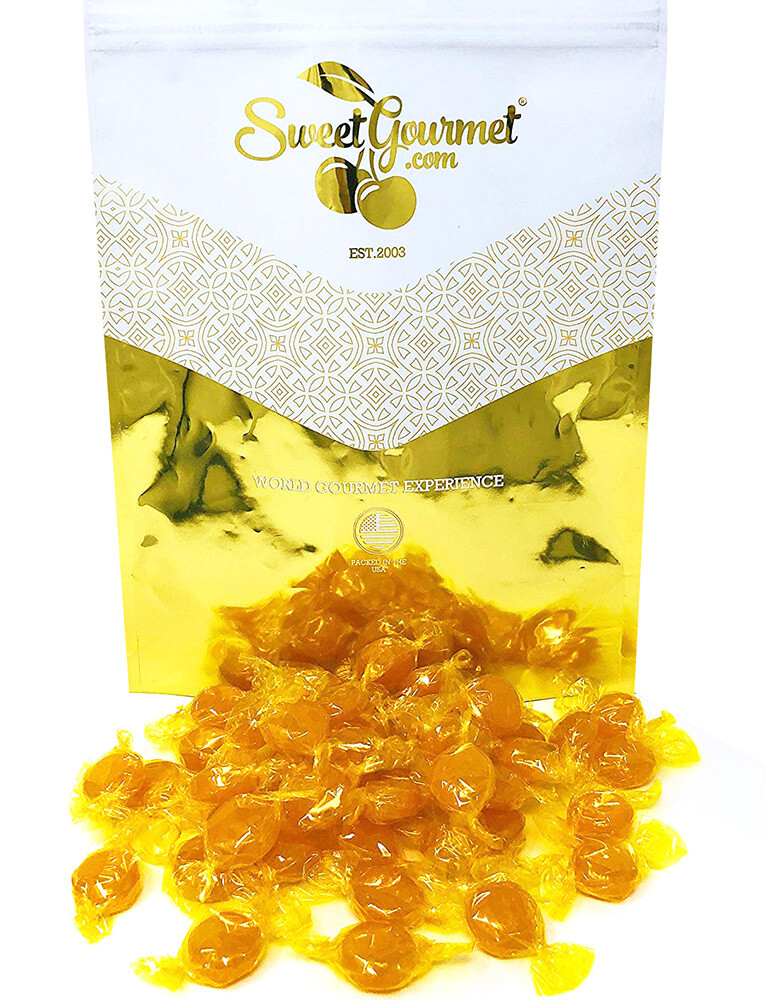 SweetGourmet Arcor Butterscotch Buttons Yellow Wrap 5 pounds FREE SHIPPING