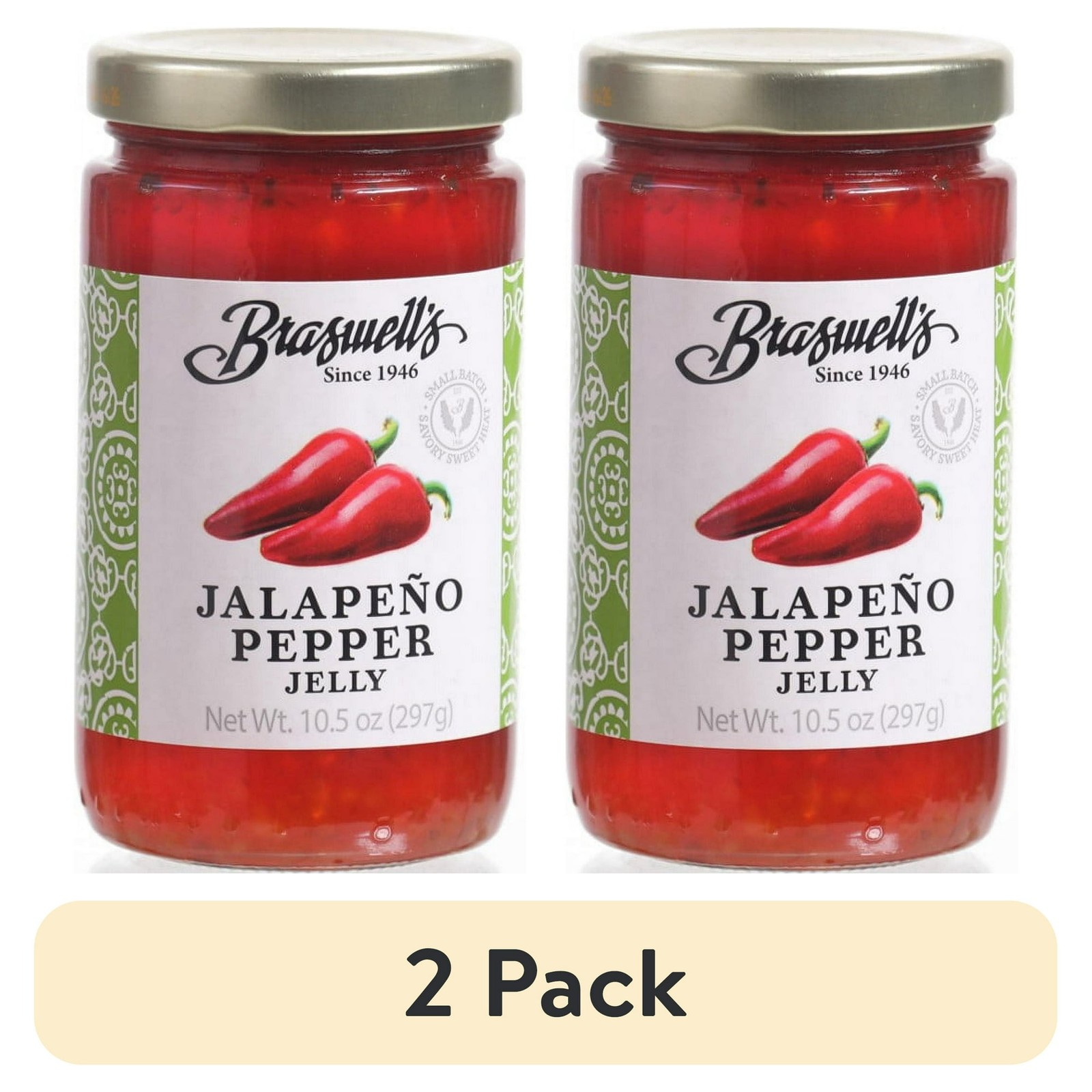 (Pack of 2) Hot Jalapeño Pepper Jelly, 10.5 oz Jars Free Shipping in 2 days….