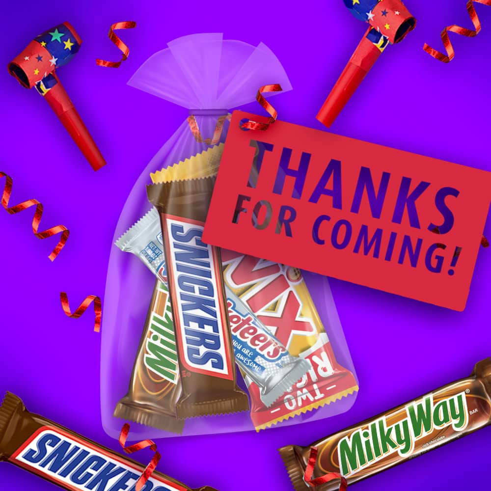 SNICKERS, TWIX, 3 MUSKETEERS & MILKY WAY Full Size Christmas Candy Chocolate Bar