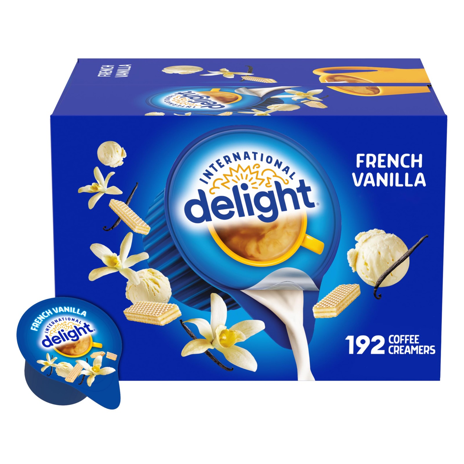 International Delight, French Vanilla, Single-Serve Coffee Creamers, 192 Coun…