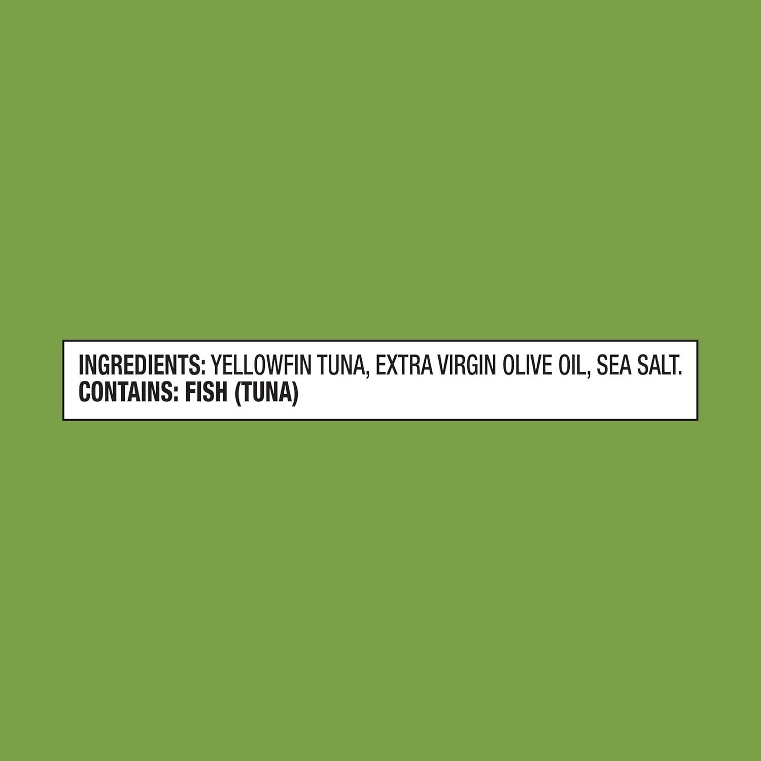 Solid Yellowfin Tuna in Extra Virgin Olive Oil – 4.5 oz Can, Pack of 12-USA