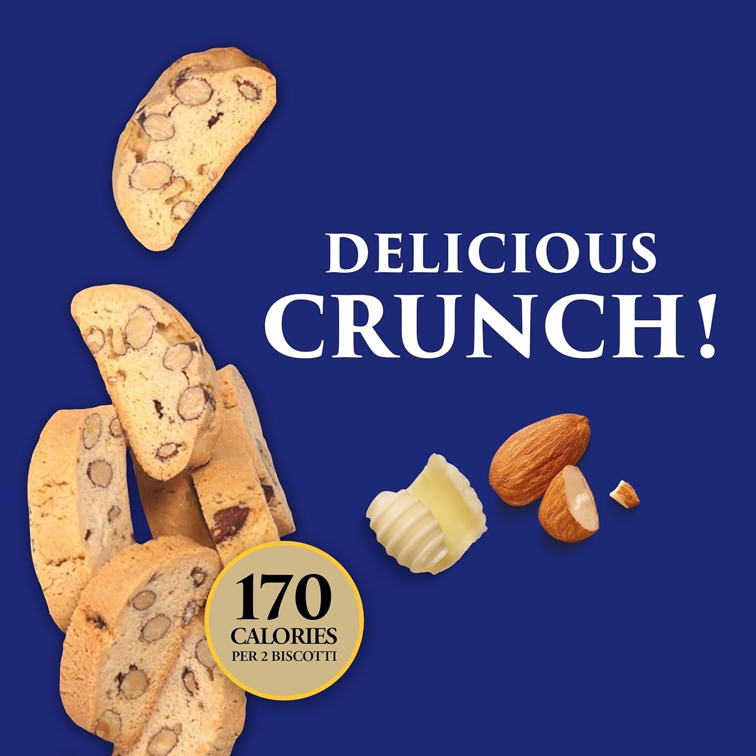 40 oz Classic Almond Biscotti – Authentic Italian Treat for Coffee & Tea Lovers
