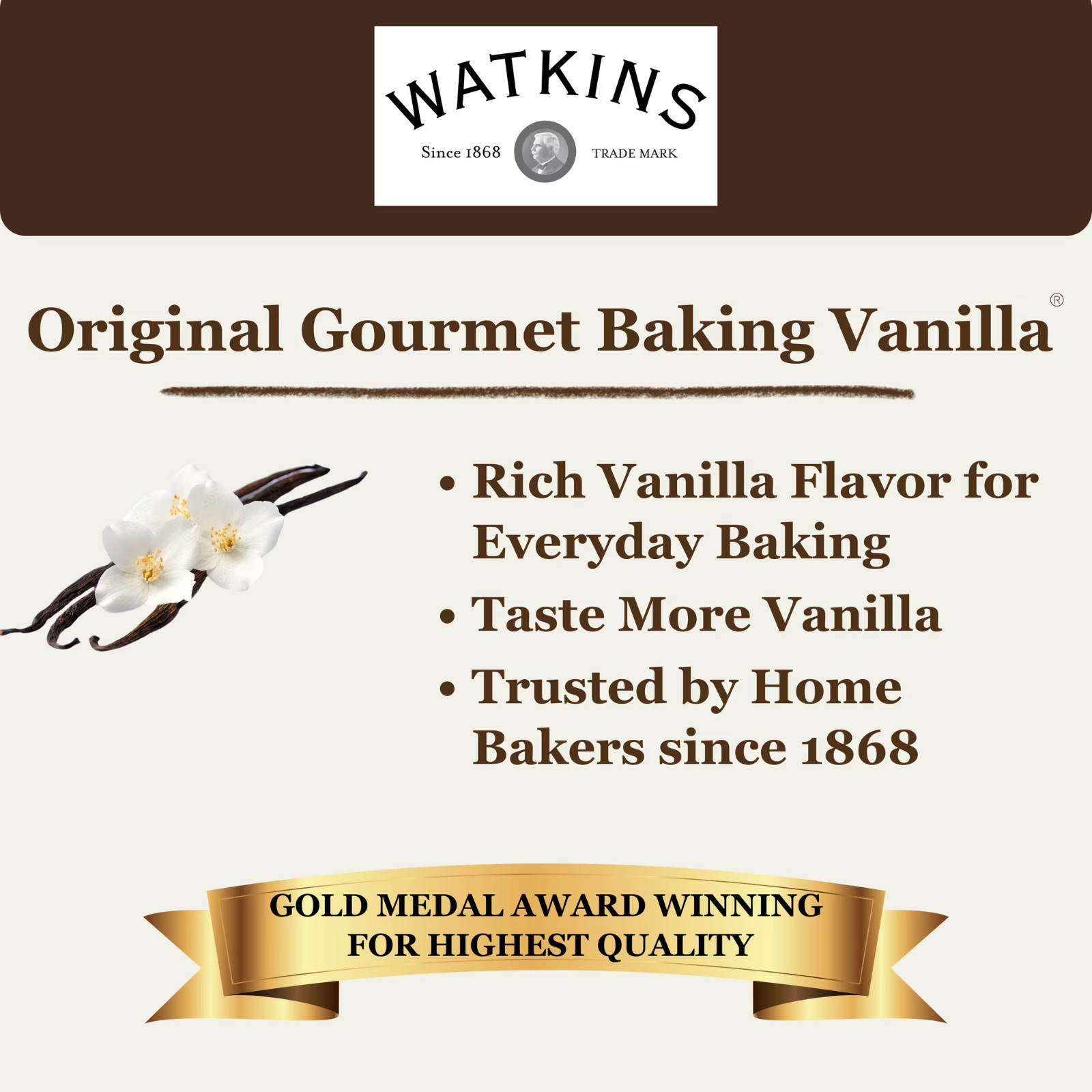 Watkins All Natural Original gourmet baking Vanilla with Pure Extract 8 fl oz…