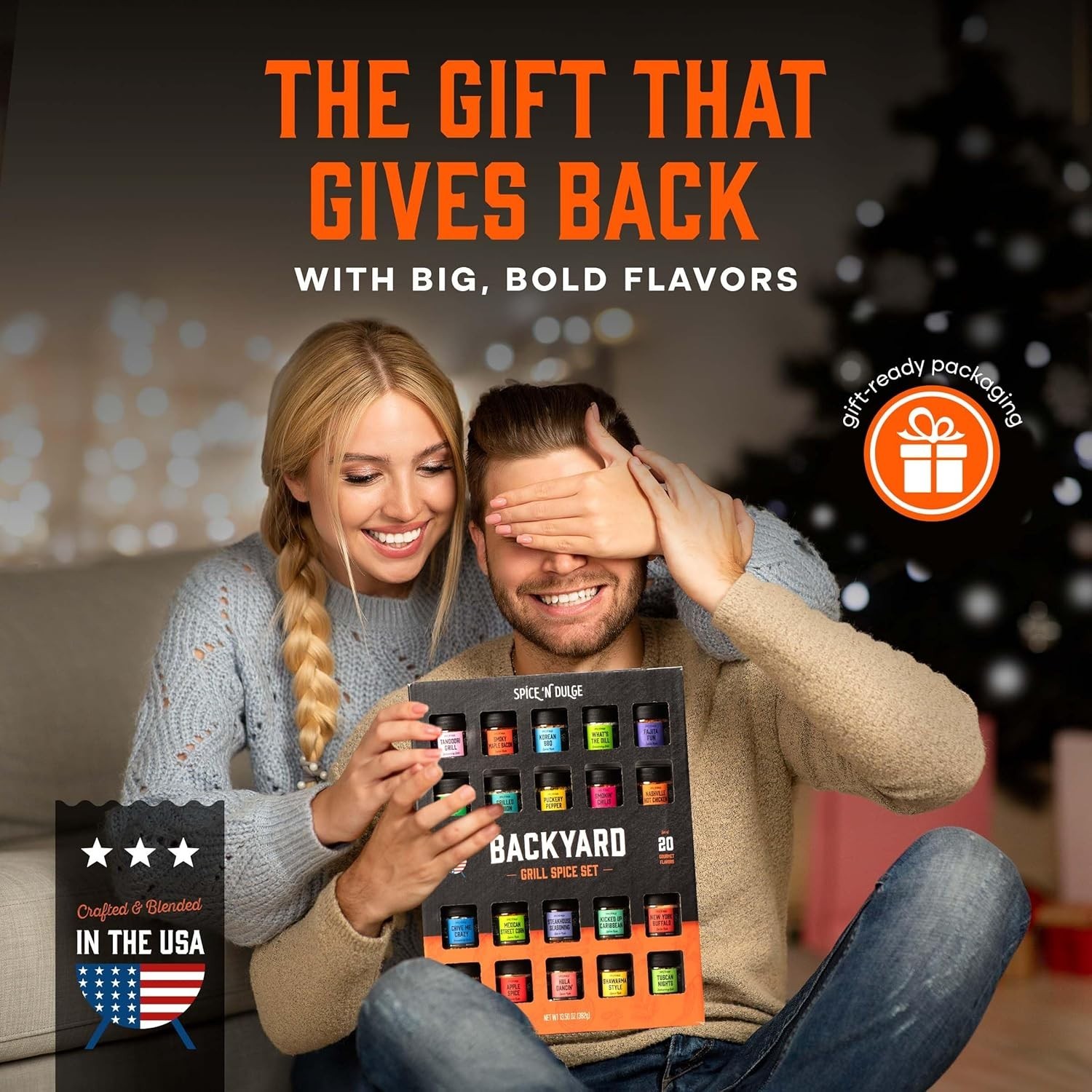 20 Bold Seasonings Gift Set: Perfect BBQ Set for Men & Culinary Adventurers