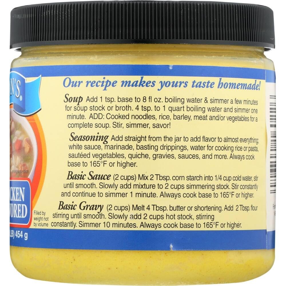 Chicken Soup Base 3-Pack, 14 oz Jars – Flavorful Cooking Essential