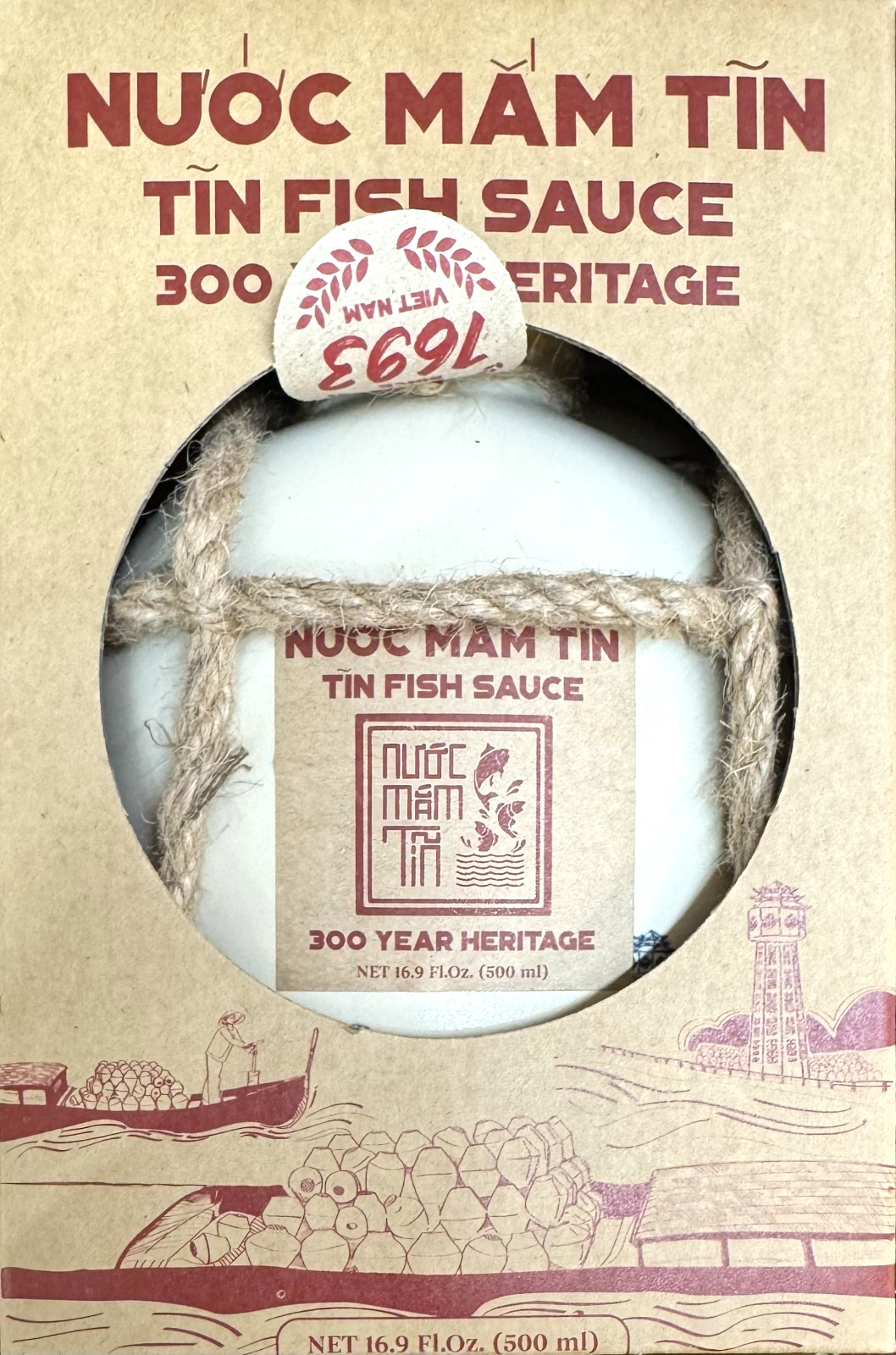 Tin Fish Sauce 16.9 fl oz (500mL) 300 Year Heritage Vietnamese Fish Sauce