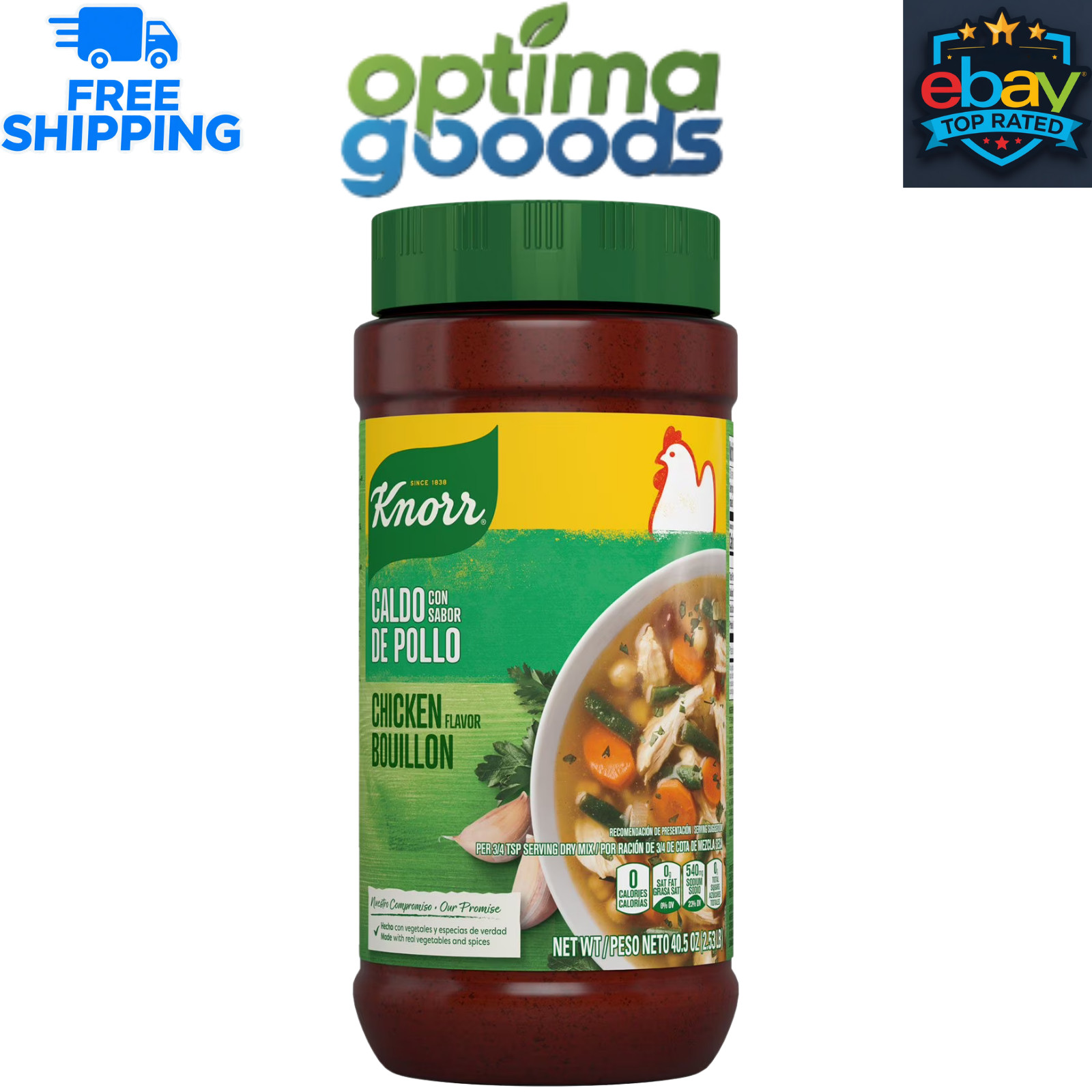 Knorr Granulated Chicken Bouillon, 40.5 oz. – Chicken Flavor Seasoning & Broth B